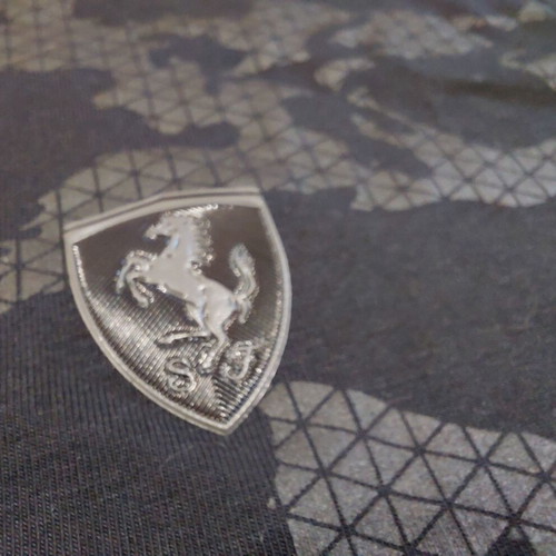 Scuderia Ferrari Camouflage Shirt Size S like new, black and gray