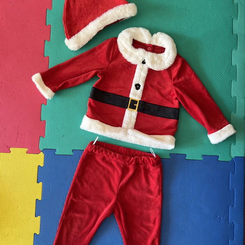Santa Claus Christmas Set like new, size 80cm for 9-12 months