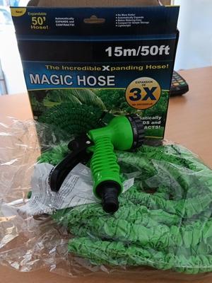 Magic Hose 15 meters with spray gun, new