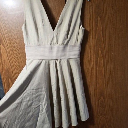 Cocktail dress beige like new, size L