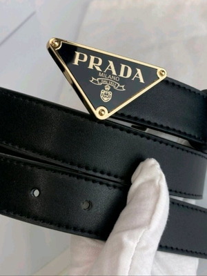 Ζώνη Prada Black Icon καινούργια, ρυθμιζόμενη
