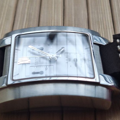 Tissot TXL Quadrato Chronograph Tank watch used, sapphire crystal, stainless steel