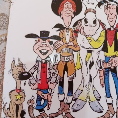 Lucky Luke wall decoration with rust effect