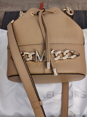 Michael Kors original limited edition leather crossbody bag, beige