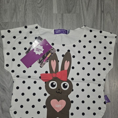 Sam 0-13 Girls' T-shirt new, size 5 years, black and white