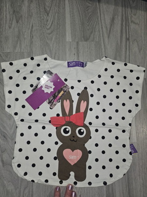 Sam 0-13 Girls' T-shirt new, size 5 years, black and white