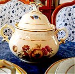  Vintage πορσελάνινο σερβίτσιο καφέ /τσαγιού. КРМ Danish 'Kobenhavns' Porcelain, 'Maleri -1930