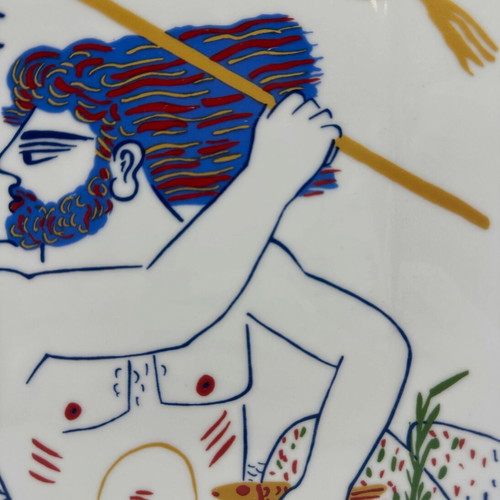 Alecos Fasianos Poseidon decorative porcelain plate new