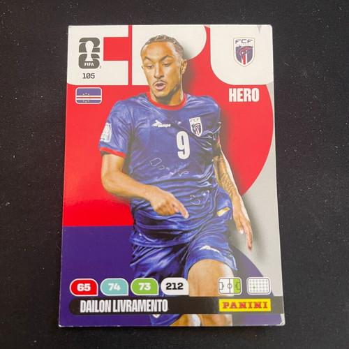 Panini FIFA World Cup 2026 Adrenalyn XL Dailon Livramento HERO trading card used