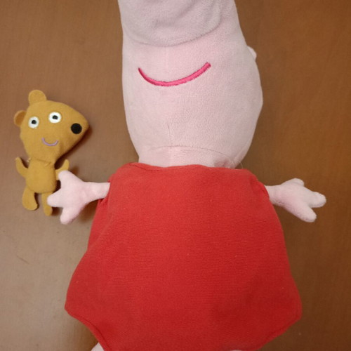 Peppa Pig plush with Teddy bear like new