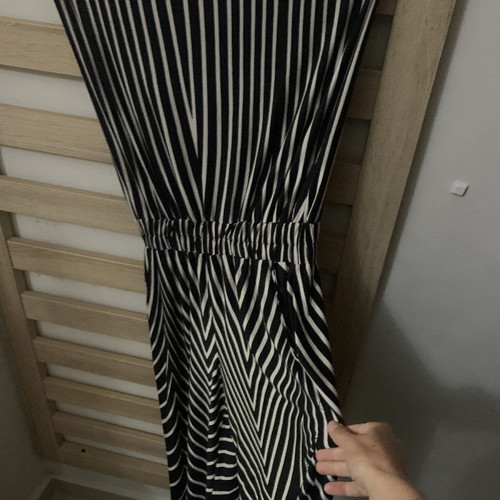 One-piece jumpsuit S/M strapless with elastic waist and pockets
