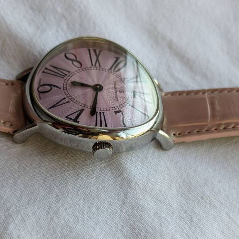 Claude Bernard wristwatch women's used with pink leather strap