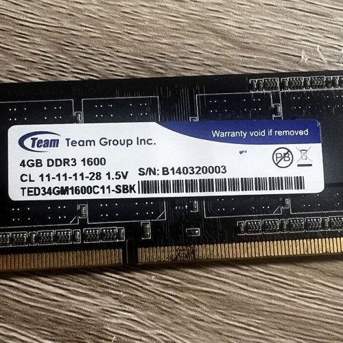 TeamGroup Elite DDR3L 1x4GB 1600MHz Laptop Memory Module like new