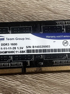 TeamGroup Elite DDR3L 1x4GB 1600MHz Laptop Memory Module like new