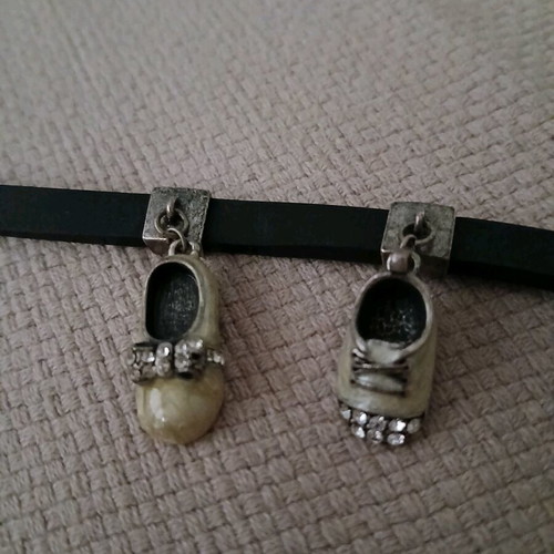 Rubber bracelet with charms like new