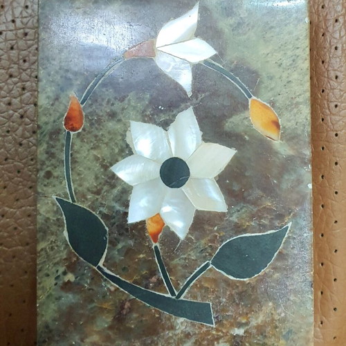 Handmade used stone marble box