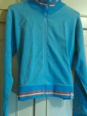 Μπουφανάκι ζακετάκι bomber vintage 80s στυλ σαν καινούργιο, ροζ και τιρκουάζ