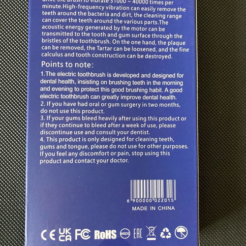 Ηλεκτρική Οδοντόβουρτσα Deep Clean 3D επαναφορτιζόμενη με σετ 8 ανταλλακτικών κεφαλών καινούργια