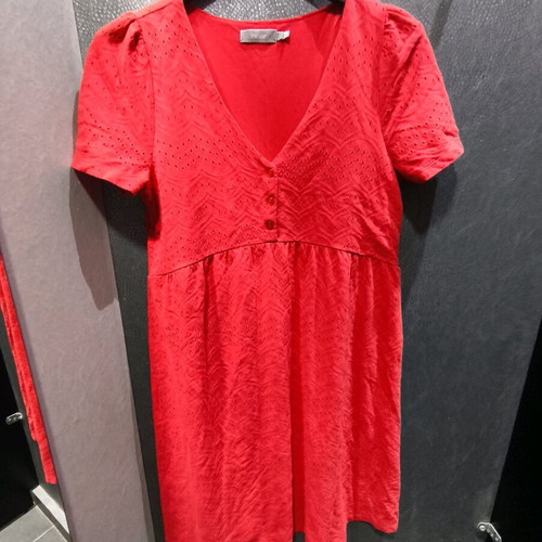 Red Fransa dress new with cutout designs, size M-L