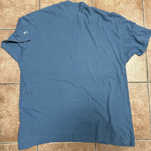 Columbia Men's T-shirt XXL blue like new, 100% cotton