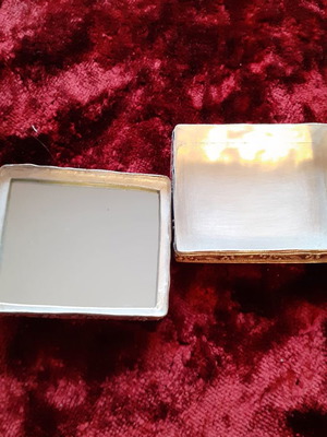 Vintage box used with mirror inside