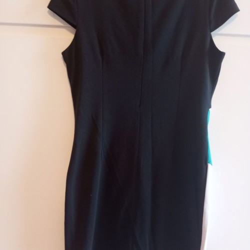 Allegra Carmine mini dress used, turquoise, white and black, size M