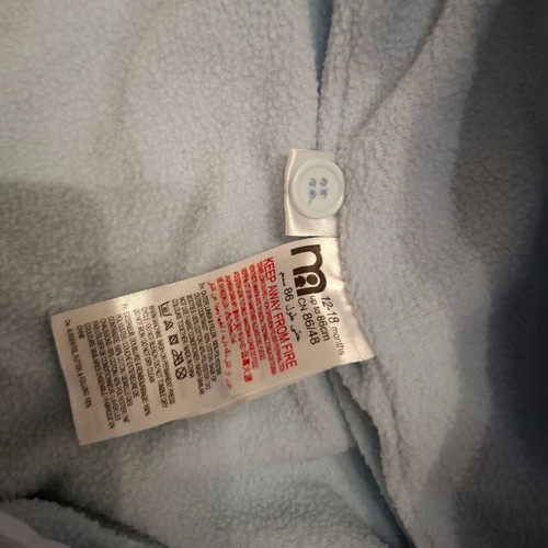Mothercare 12-18m snowsuit like new with fleece lining