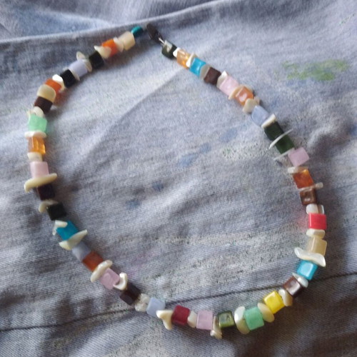 Handmade necklace with beads