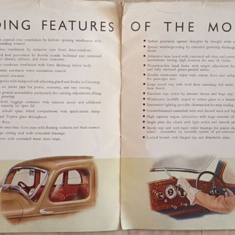 Morris 1945 Car Brochure used