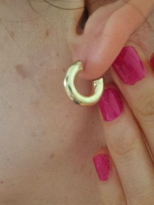 Elegant hoop earrings like new