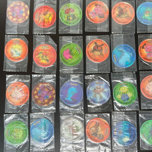 Pokemon Tazos sealed vintage collectible set