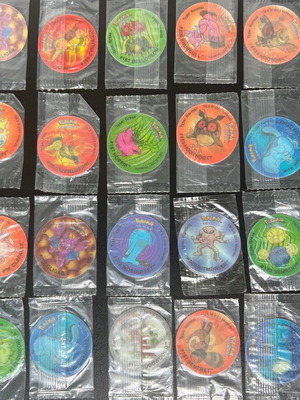 Pokemon Tazos sealed vintage collectible set