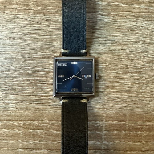 Seiko 2202-3050 Vintage watch like new, blue, manual winding