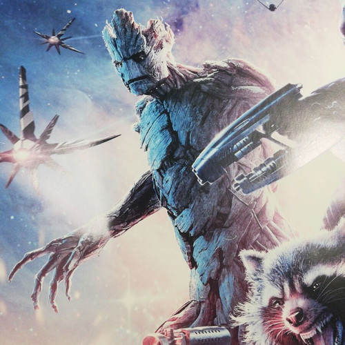 Guardians of the Galaxy poster used, size 98.5x68 cm