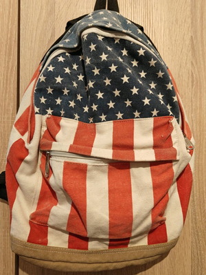 Backpack American Flag used shoulder bag