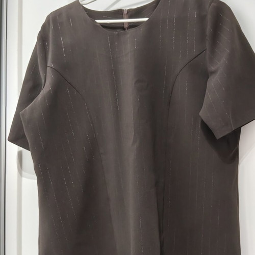 Women's suit set 3 pieces size 48 like new, brown