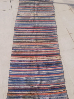 Κουρελού διάδρομος μεταχειρισμένος, πολύχρωμες οριζόντιες γραμμές 260x85