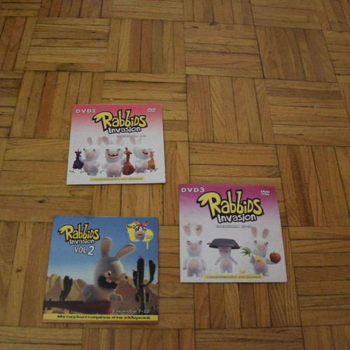 Rabbids Invasion 3 DVD used, dubbed in Greek