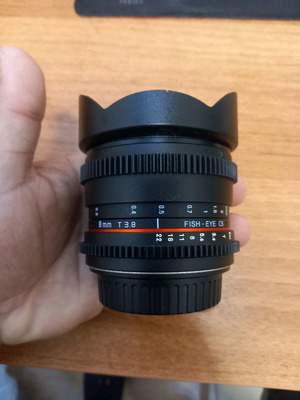 Samyang fish eye μεταχειρισμένο για Canon, όχι full frame