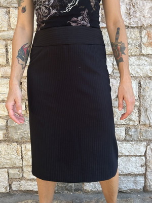 More & More vintage black pinstripe skirt