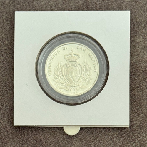 San Marino 1994 1000 Lire silver Proof coin FIFA World Cup USA