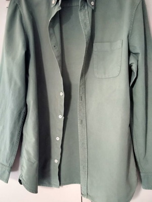 Oxford shirt Mango Man green slim fit size L like new, 100% cotton
