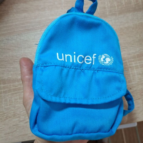Collectible fabric bag used by UNICEF
