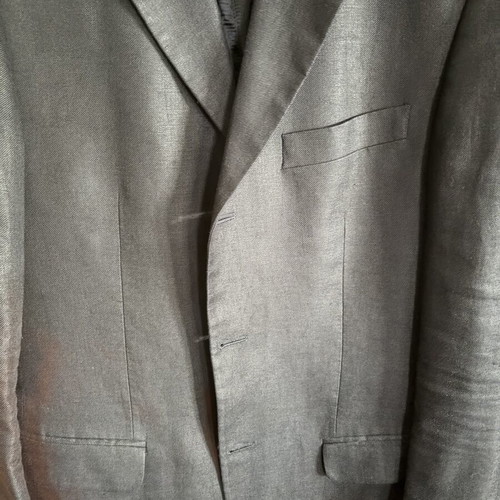Massimo Dutti linen jacket medium slim fit like new, dark blue