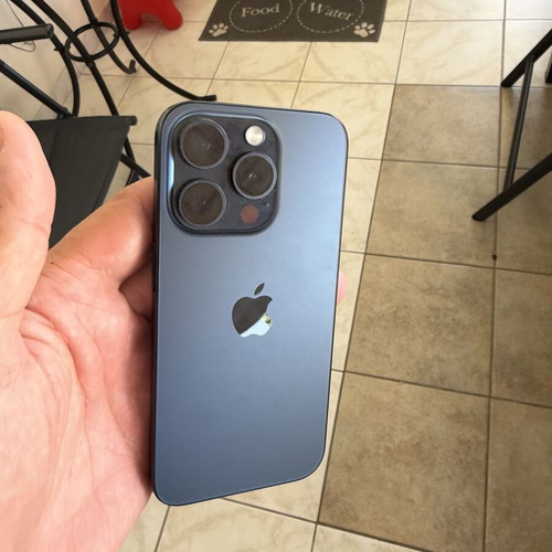 iPhone 15 Pro Blue Titanium like new, 128GB, 87% battery health