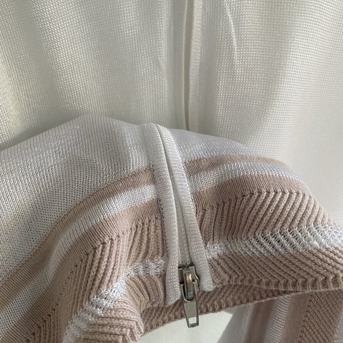 Stefanel summer jacket like new, white and beige, medium small