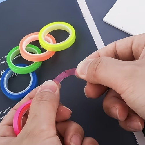 Highlighter tapes, transparent removable, 6mm x 5m
