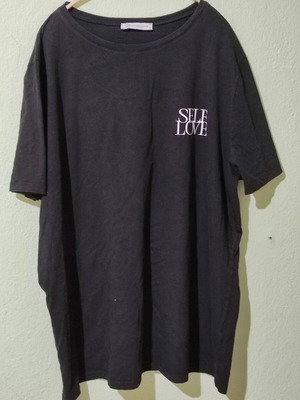 Tshirt black cotton short sleeve, like new, size XXXL