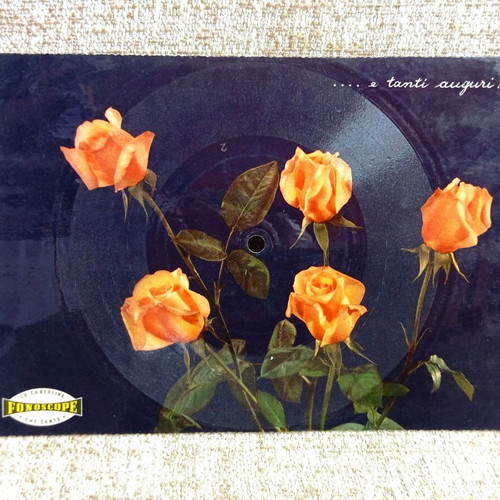 Fonoscope (Roses) new card plays like a 78 rpm record