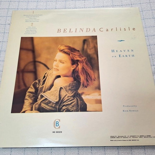 Belinda Carlisle Heaven On Earth LP like new, rock